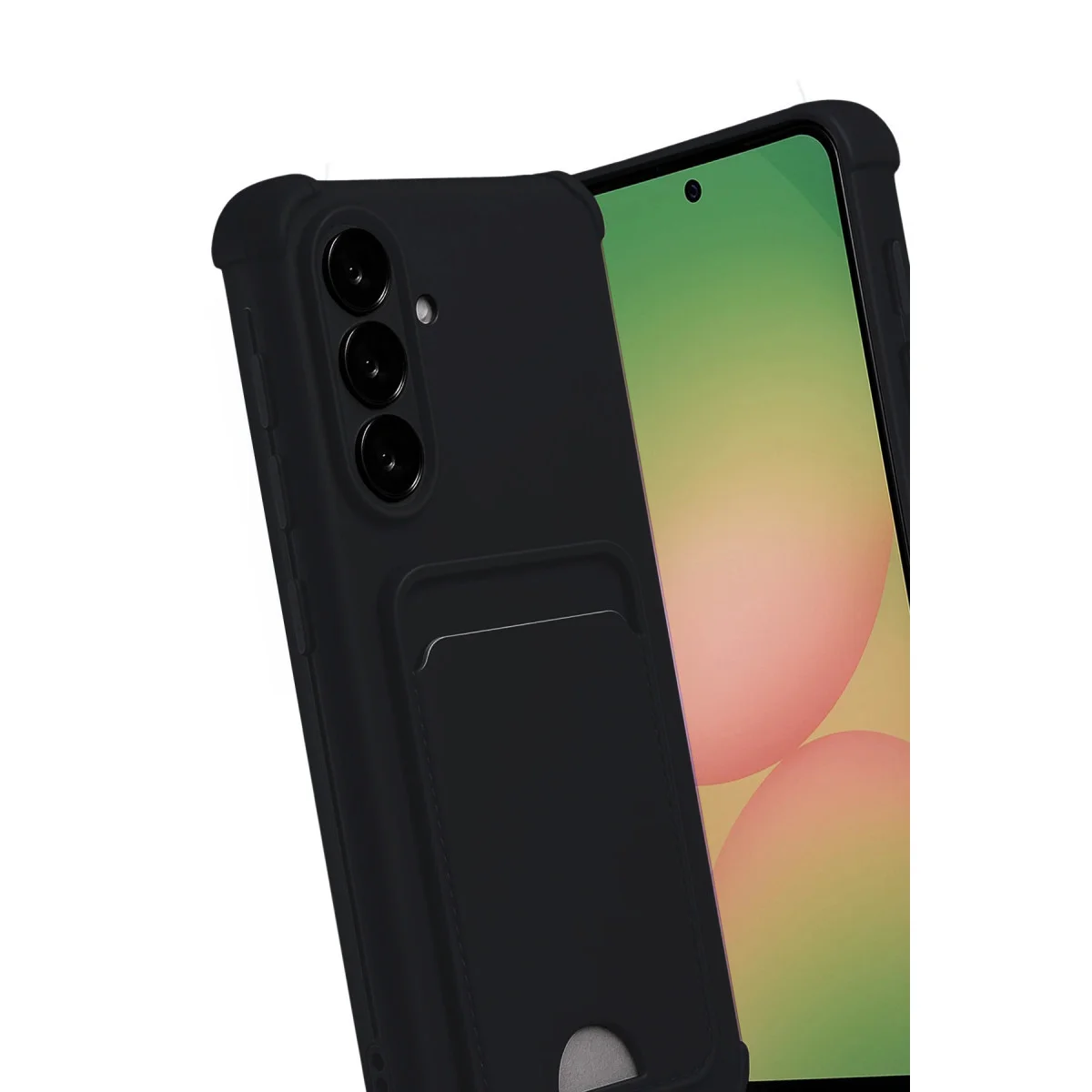 Galaxy A56 Kılıf Kelvin Kartvizitli Silikon - Siyah