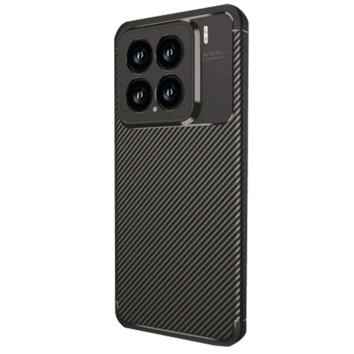 Mi 15 Kılıf Auto Focus Karbon Kapak - Siyah