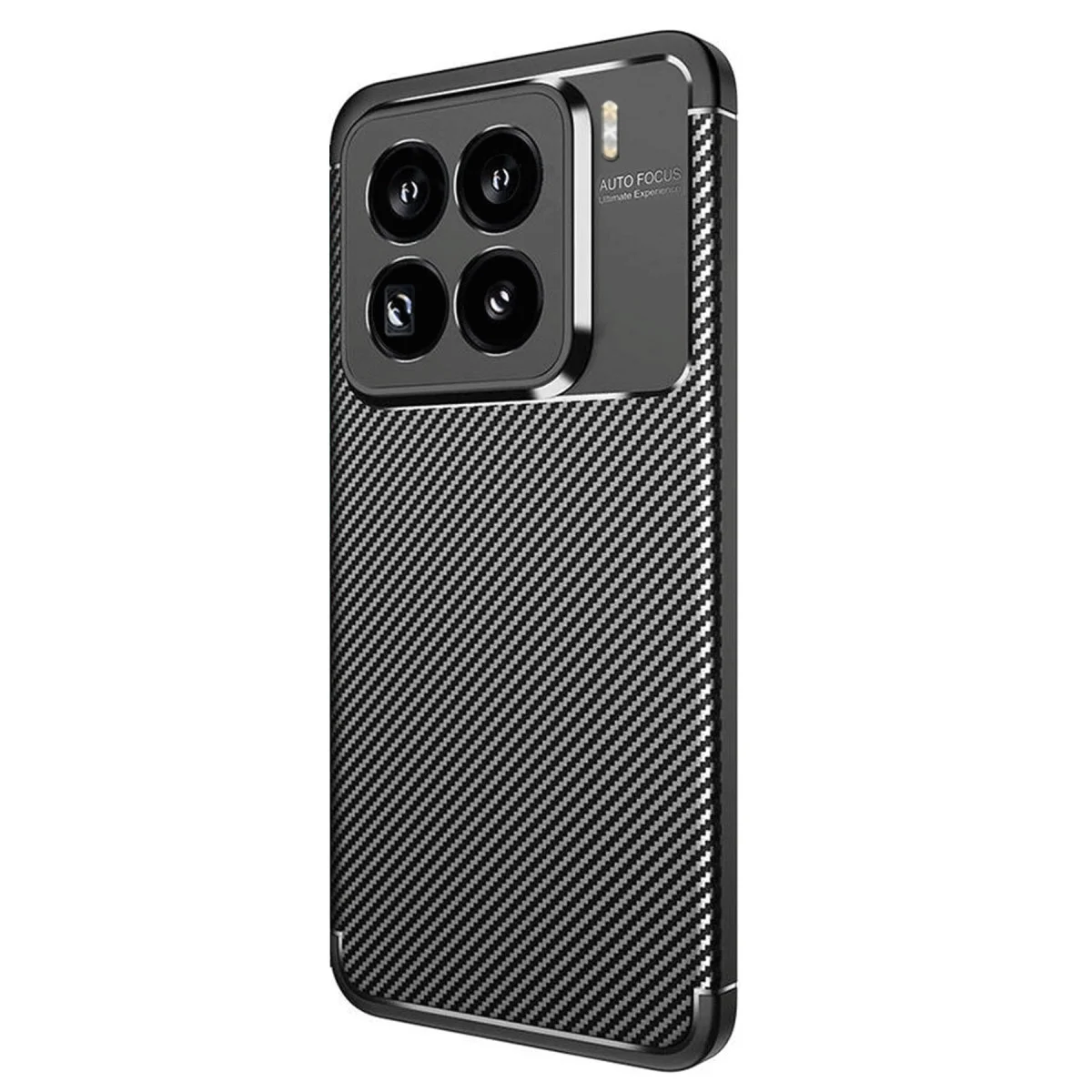 Mi 15 Pro Kılıf Auto Focus Karbon Kapak - Siyah