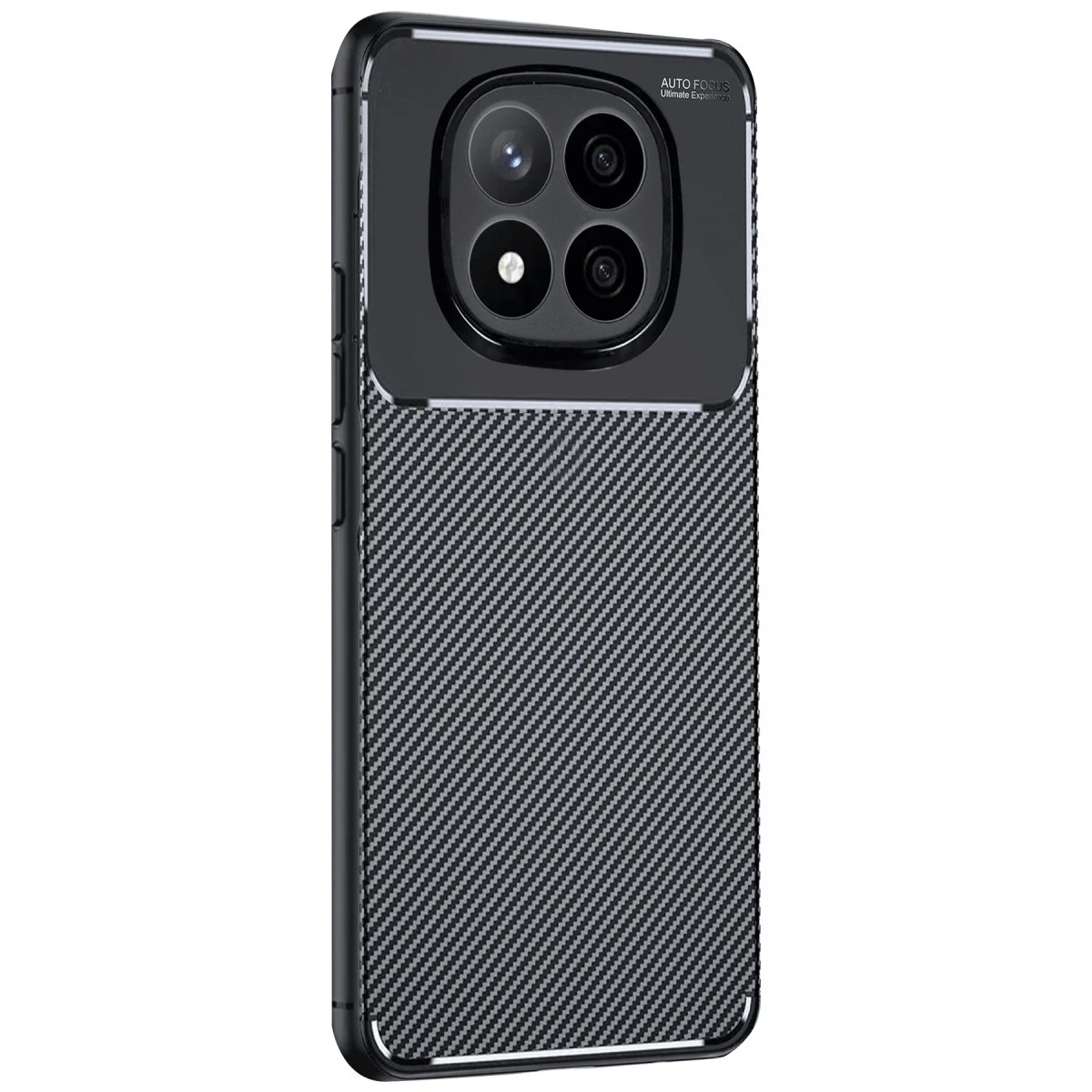 Redmi Note 14 Pro Plus Kılıf Auto Focus Karbon Kapak - Siyah