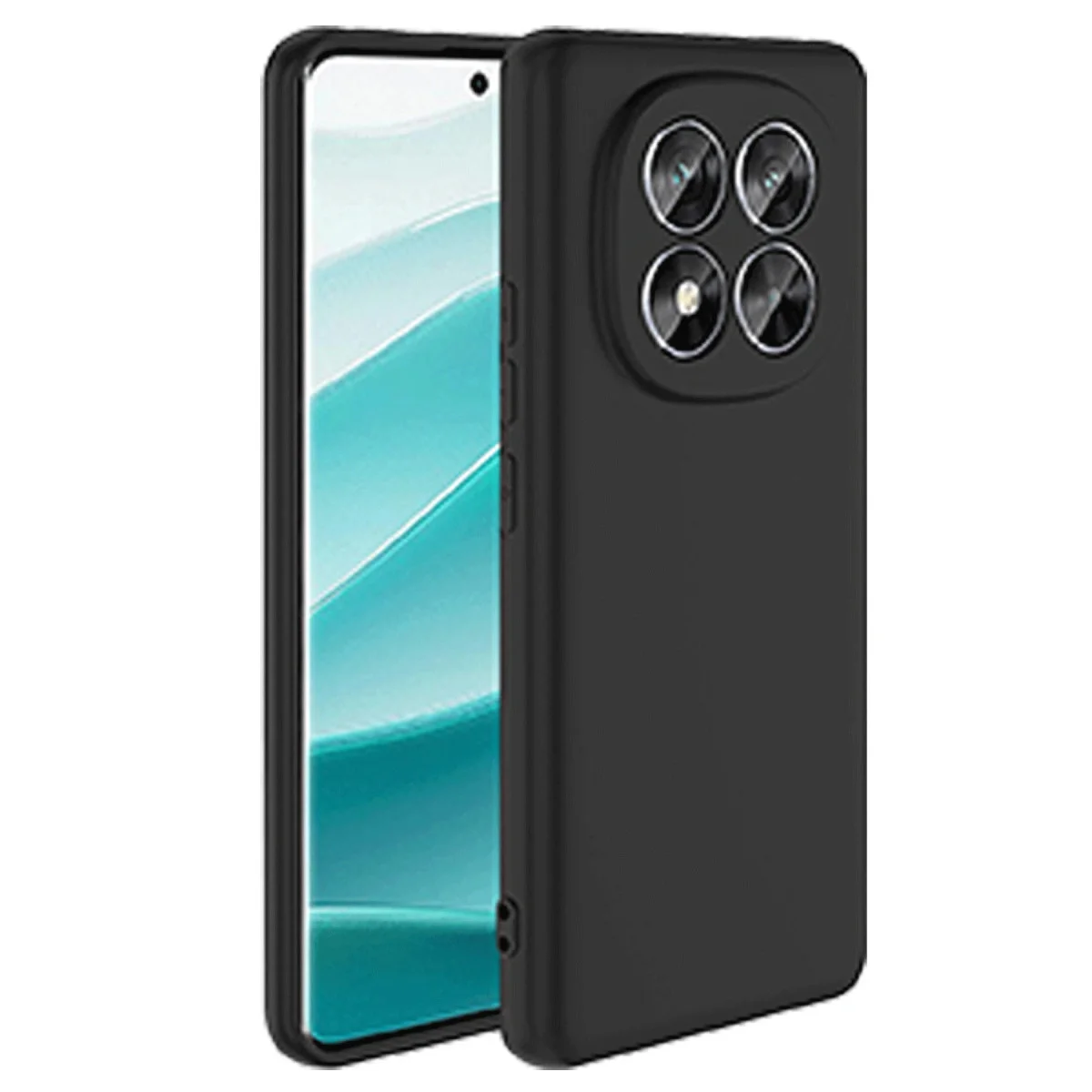 Redmi Note 14 Pro 5G Kılıf Nano içi Kadife Silikon - Siyah