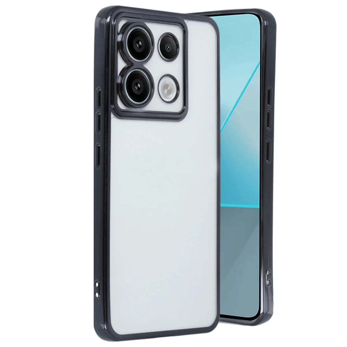 Redmi Note 13 Pro 5G Kılıf Razer Lensli Silikon - Siyah