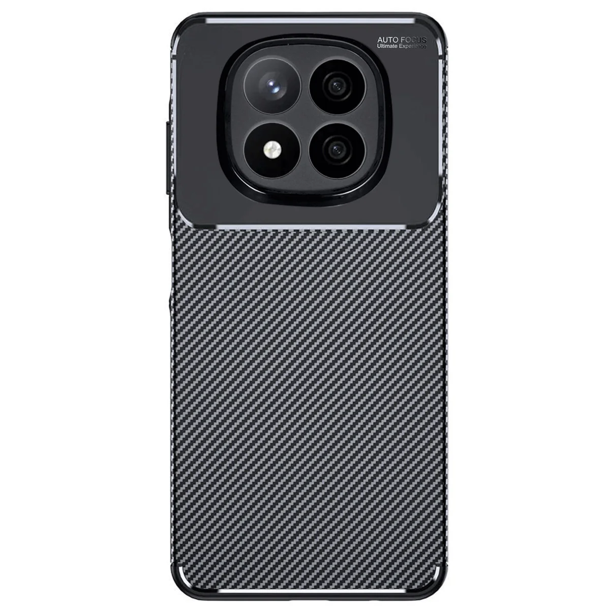 Redmi Note 14 Pro 4G Kılıf Auto Focus Karbon Kapak - Siyah