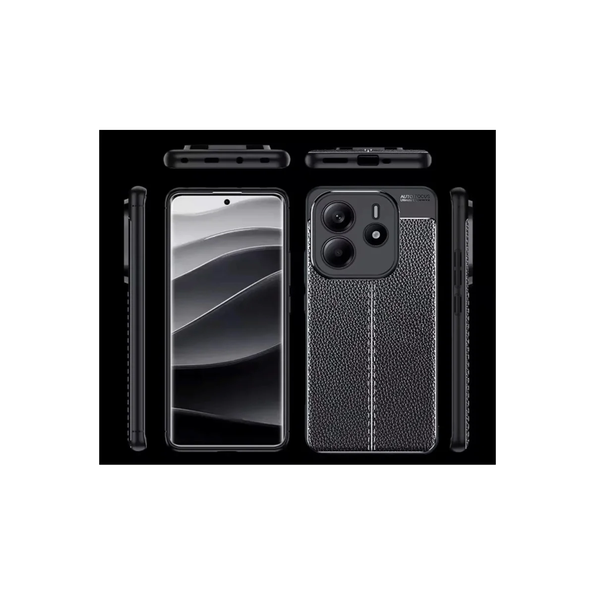 Redmi Note 14 4G Kılıf Auto Focus Kapak - Siyah