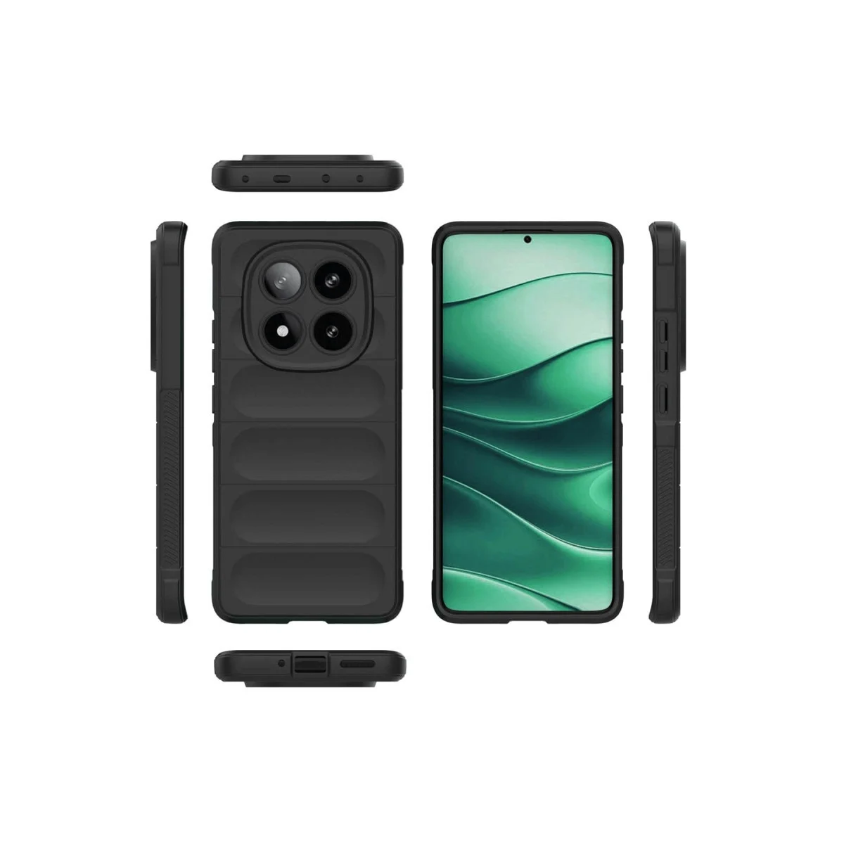 Redmi Note 14 Pro 4G Kılıf Optimum Silikon - Siyah