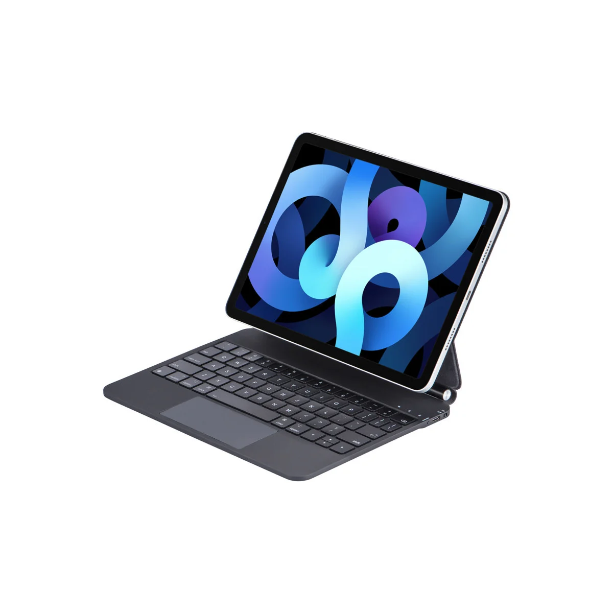 iPad Pro 11 (2024) Kılıf X7P Magic Manyetik Klavyeli Tablet Kılıfı - Siyah