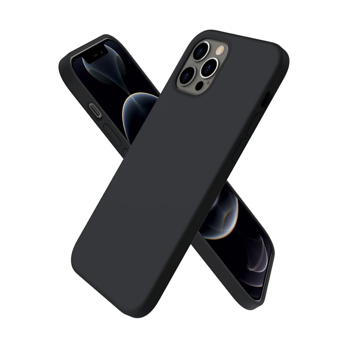 iPhone 12 Pro Kılıf First Silikon - Siyah