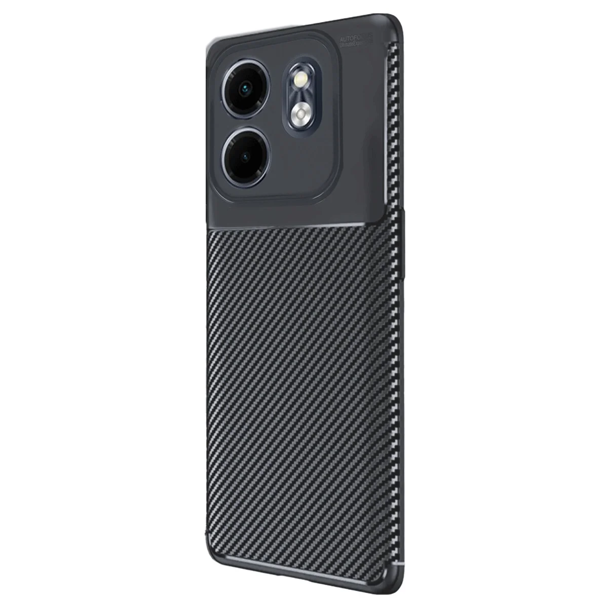Smart 9 Kılıf Auto Focus Karbon Kapak - Siyah