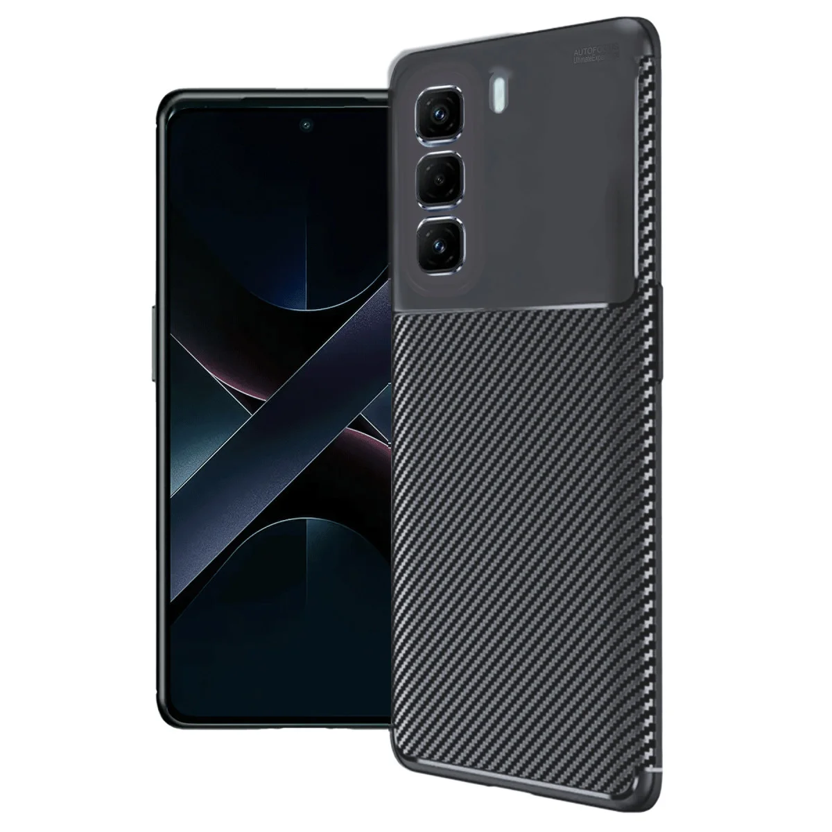Hot 50 Pro Plus 4G Auto Focus Karbon Kapak - Siyah