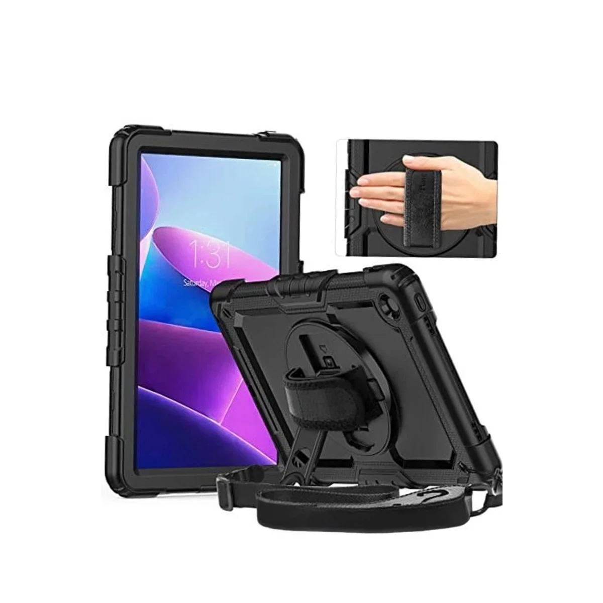 Galaxy X910 Tab S9 Ultra 14.6 Kılıf Amazing Tablet Kapak - Siyah
