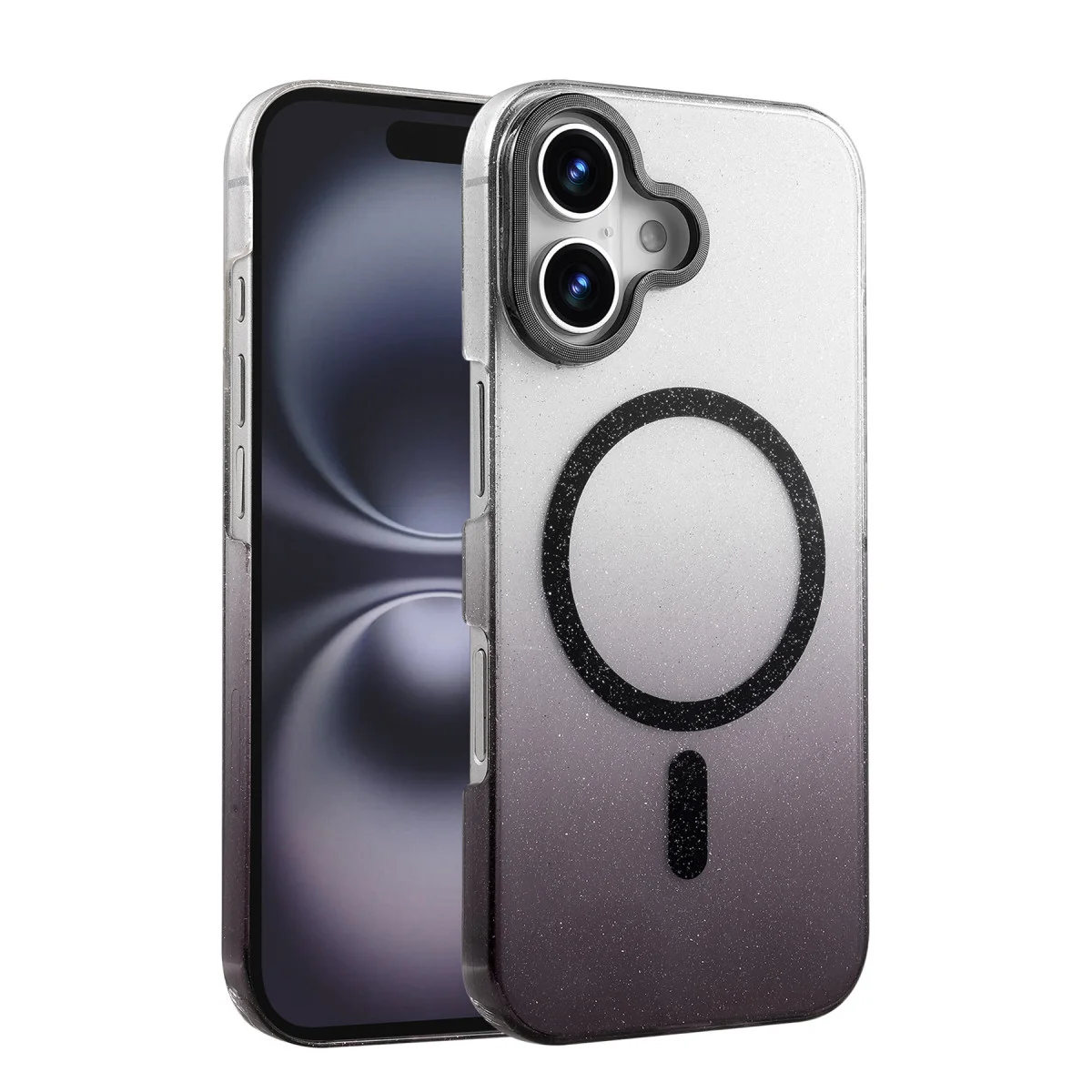iPhone 16 Glossy Magsafe Kapak - Siyah
