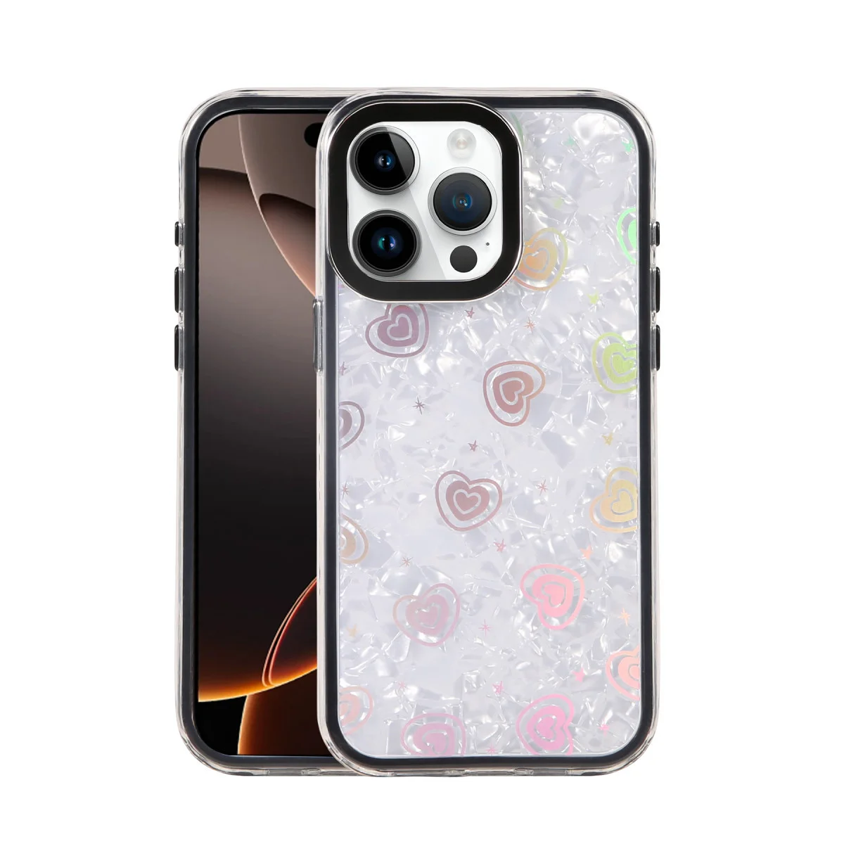 iPhone 16 Pro Lumi Desenli Kapak - Siyah