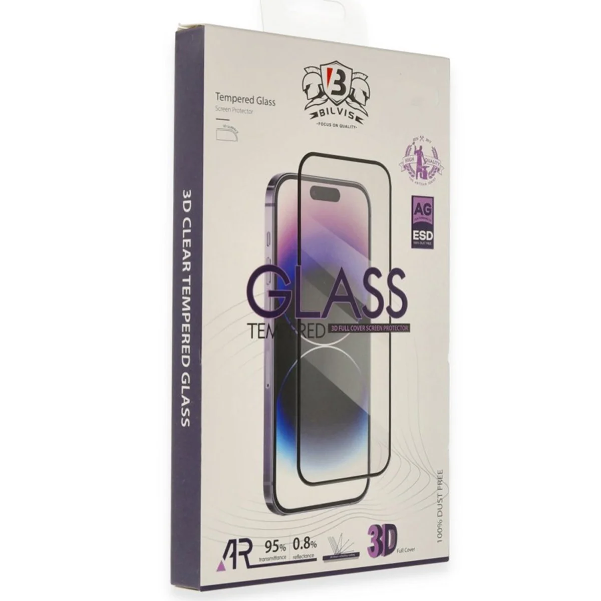 iPhone 17 Bilvis 3D Cam Ekran Koruyucu - Siyah