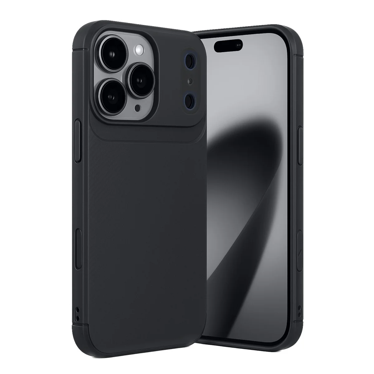 iPhone 17 Pro Max Auto Focus Karbon Kapak - Siyah
