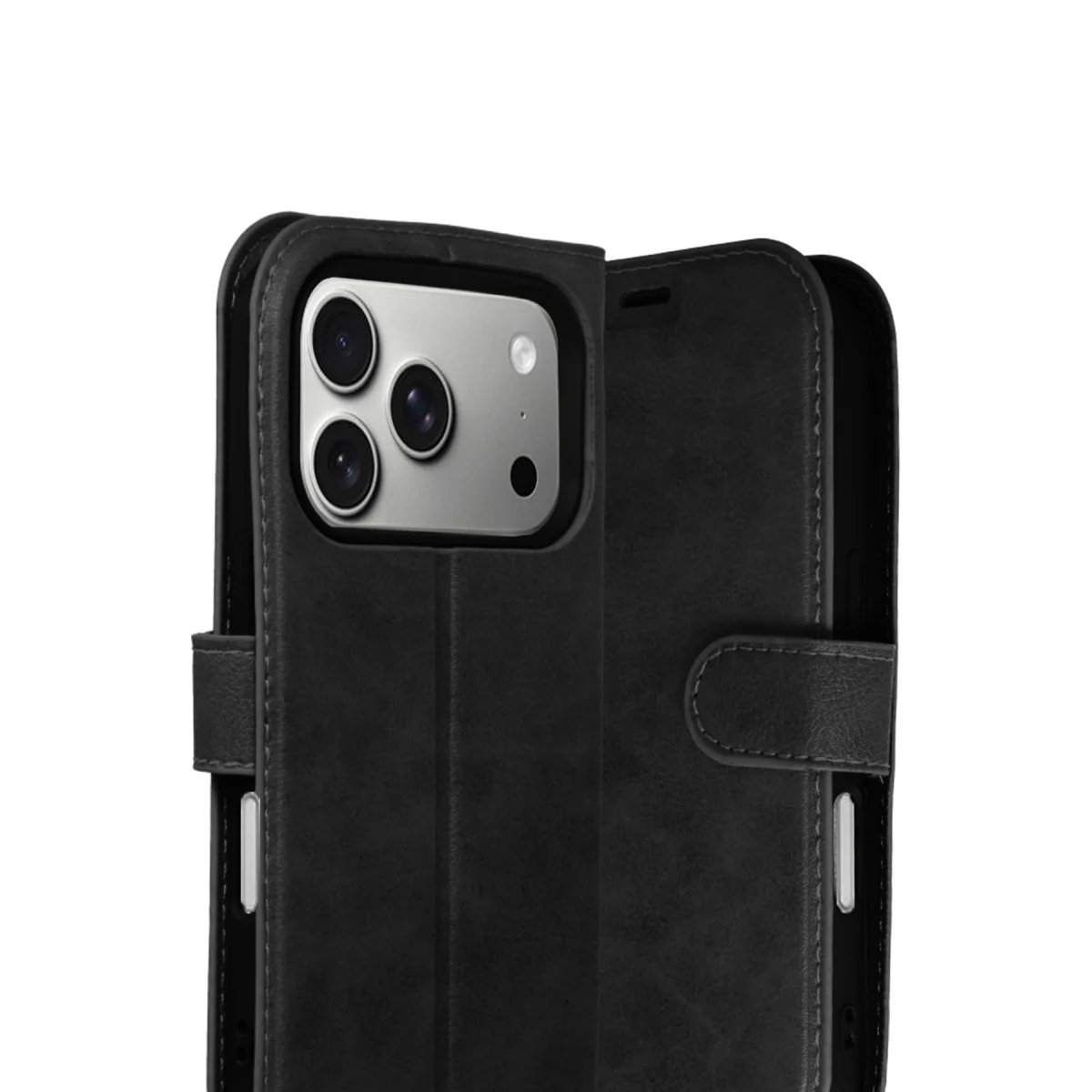 iPhone 17 Pro Trend S Plus Kapaklı Kılıf - Siyah