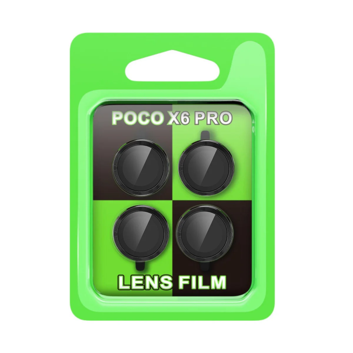 Poco X6 Pro Raze Metal Kamera Lens - Siyah