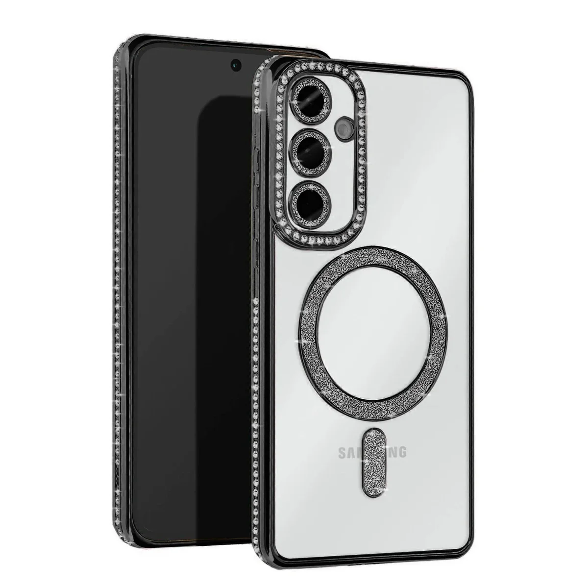 Galaxy A55 5G Joke Simli Magneticsafe Kılıf - Siyah