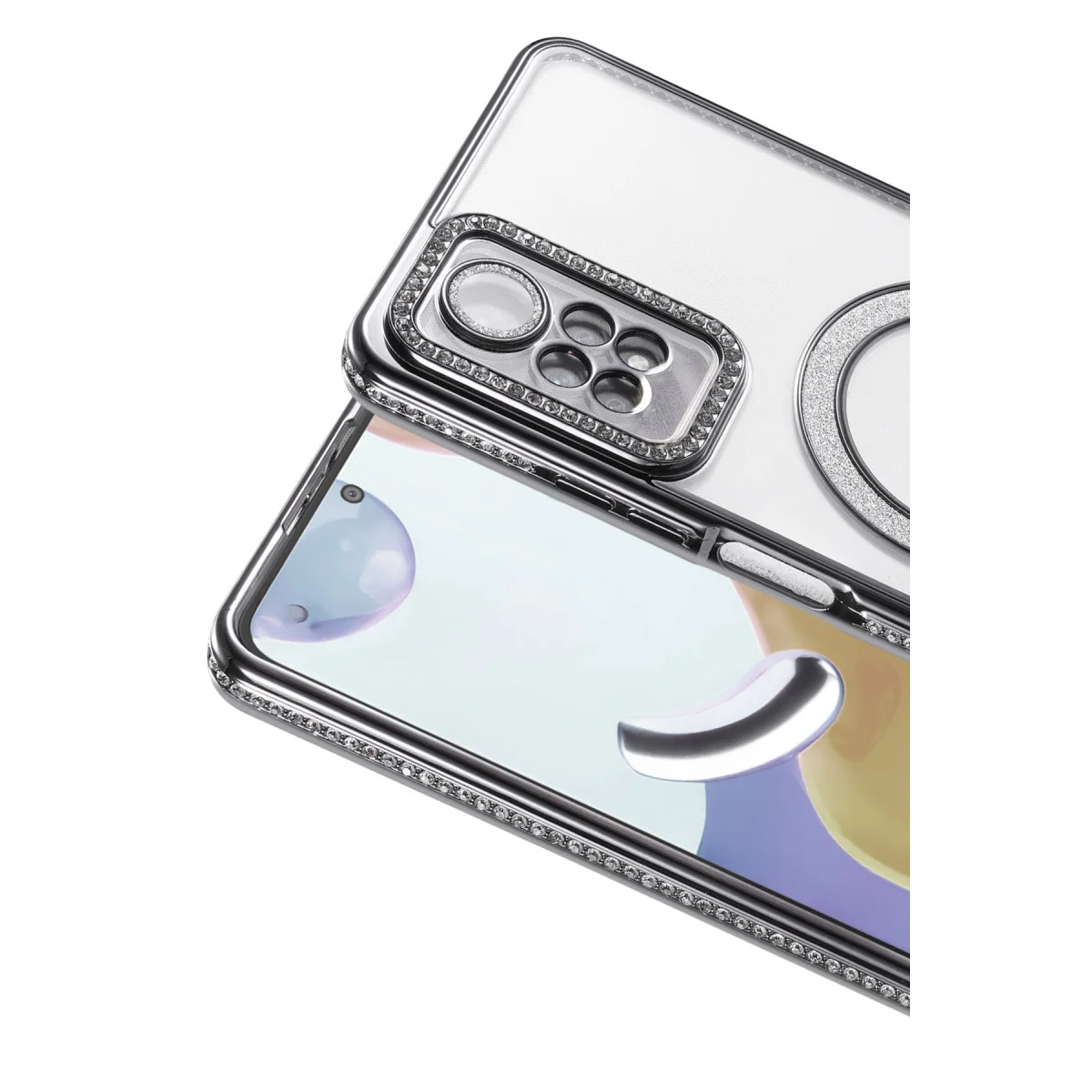 Redmi Note 12 Pro 4G Joke Simli Magneticsafe Kılıf - Siyah