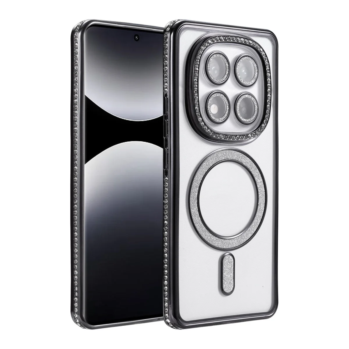 Redmi Note 14 Pro 4G Joke Simli Magneticsafe Kılıf - Siyah