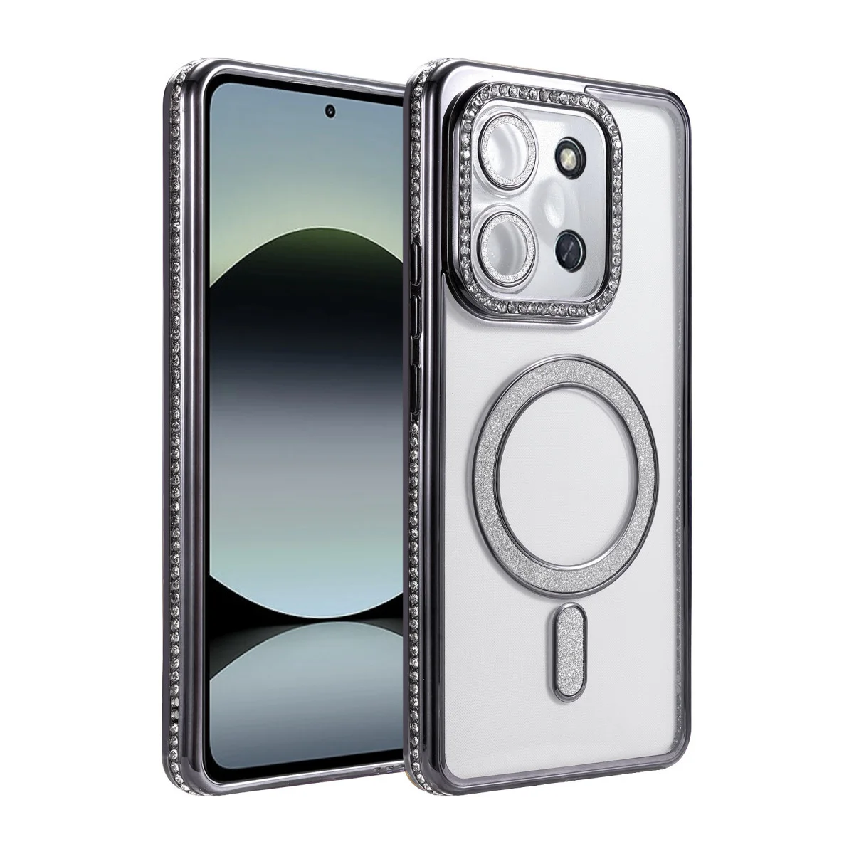 Redmi 15C 4G Joke Simli Magneticsafe Kılıf - Siyah