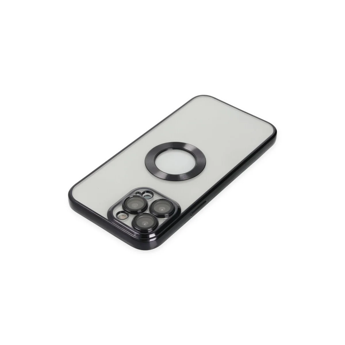 iPhone 13 Pro Kılıf Slot Silikon - Siyah