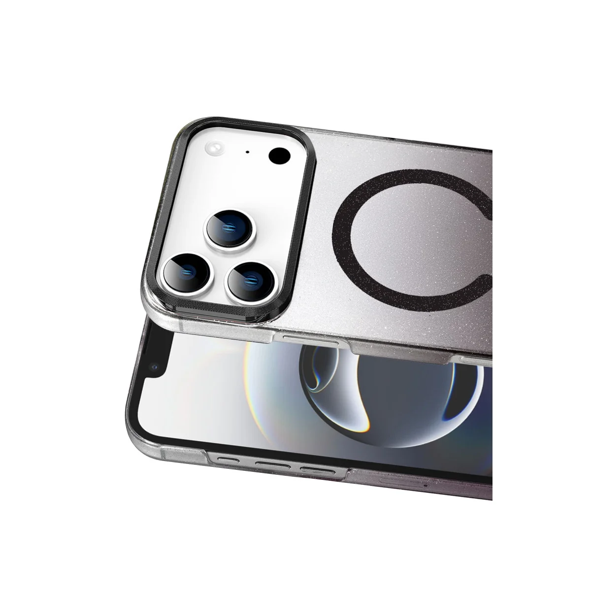 iPhone 17 Pro Glossy Magsafe Kapak - Siyah