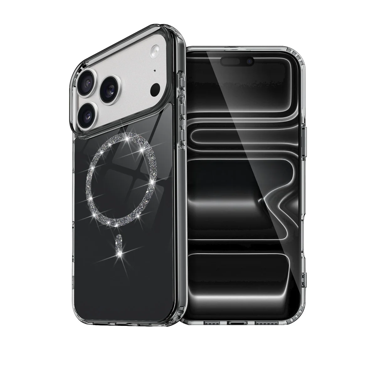 iPhone 17 Pro Live Diamond Magsafe Kapak - Siyah