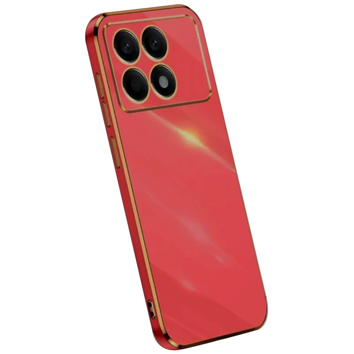 Poco X6 Pro Kılıf Volet Silikon - Kırmızı