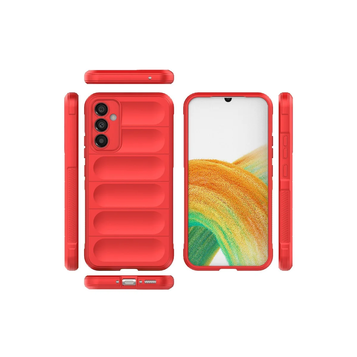 Galaxy A15 4G Kılıf Optimum Silikon - Kırmızı