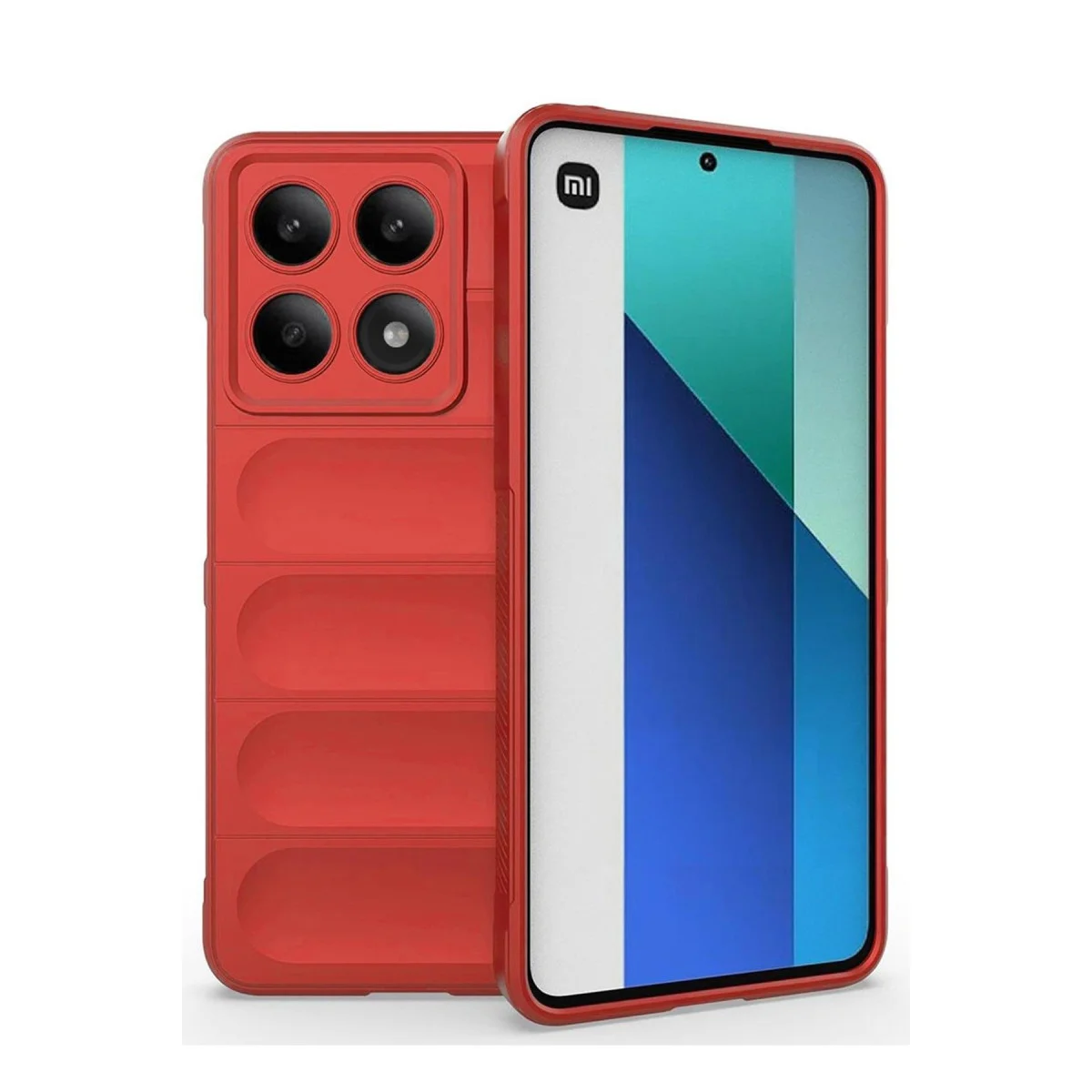 Poco X6 Pro Kılıf Optimum Silikon - Kırmızı
