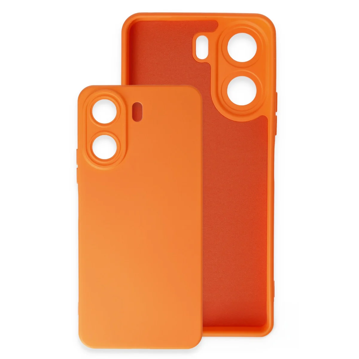 Redmi 13C Kılıf Nano içi Kadife Silikon - Kırmızı