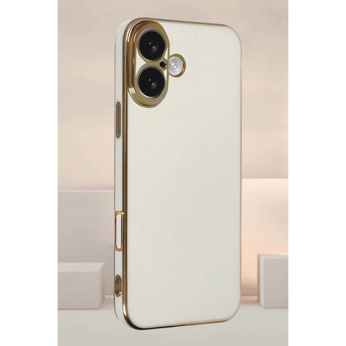 iPhone 16 Kılıf Volet Silikon - Kırmızı