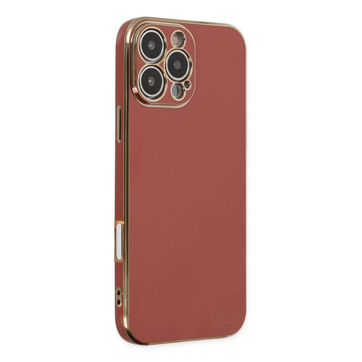 iPhone 16 Pro Max Kılıf Volet Silikon - Kırmızı