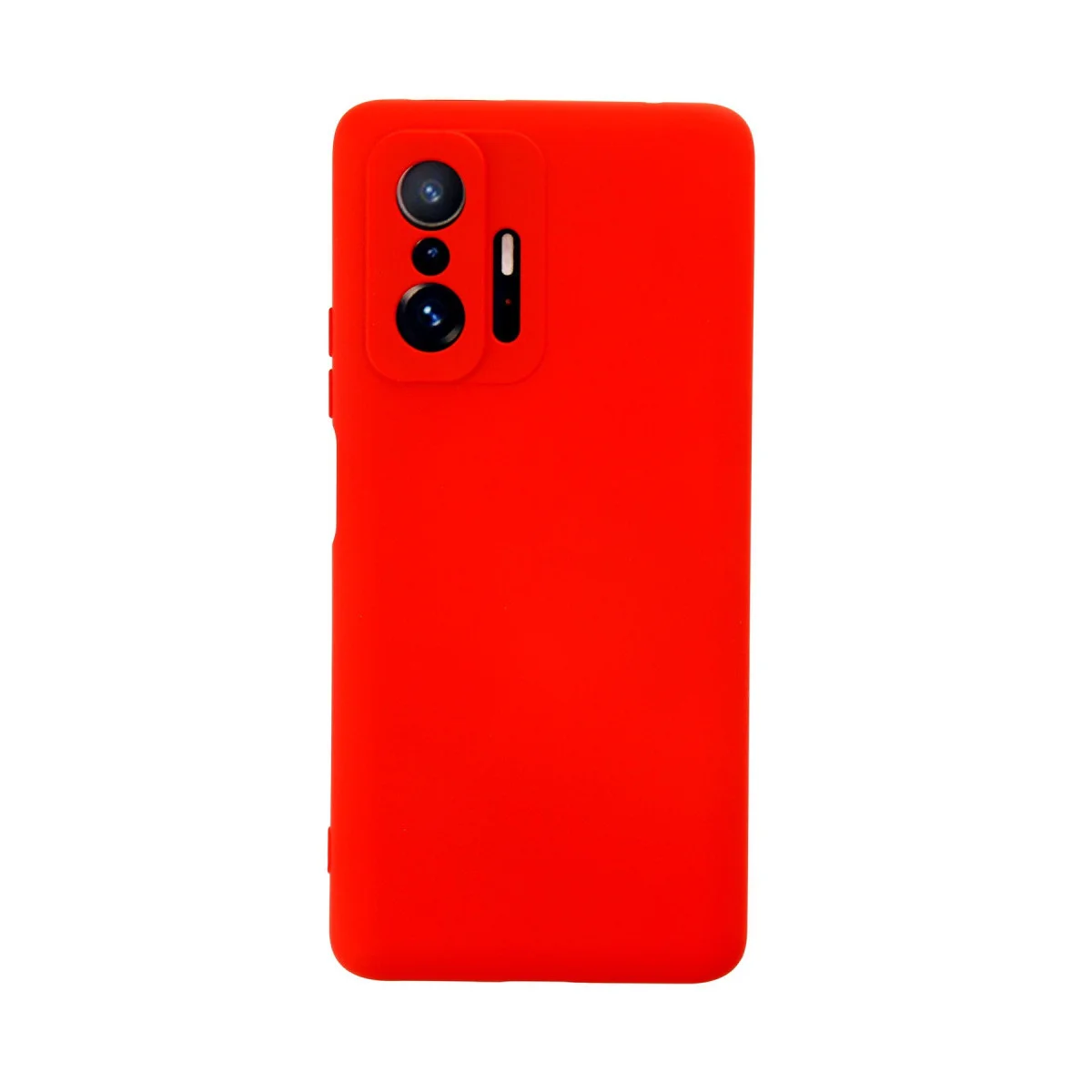 Mi 11T Pro Kılıf Nano içi Kadife Silikon - Kırmızı