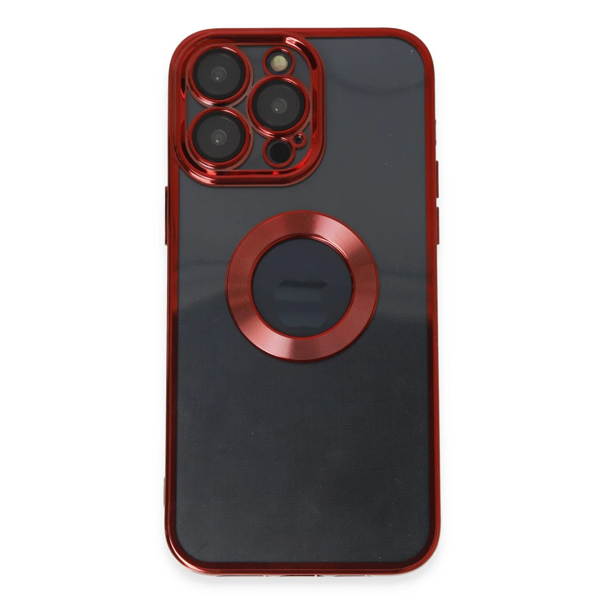 iPhone 14 Pro Kılıf Slot Silikon - Kırmızı