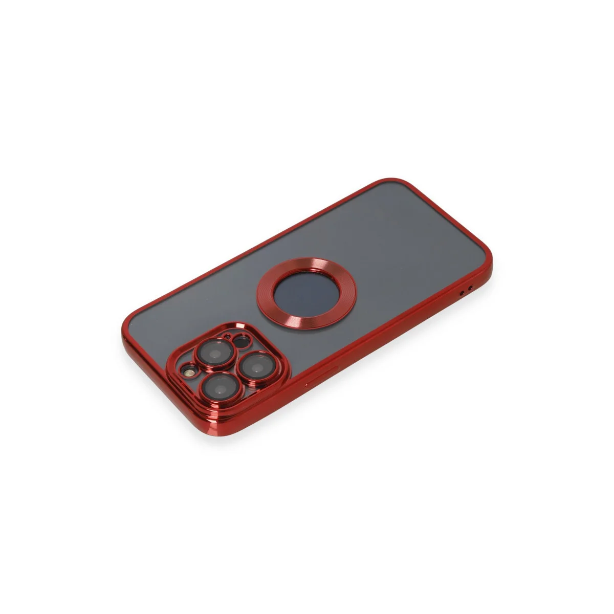 iPhone 14 Pro Kılıf Slot Silikon - Kırmızı