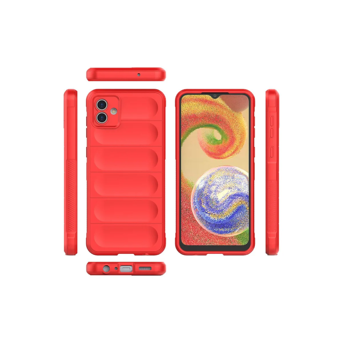 Galaxy A04E Kılıf Optimum Silikon - Kırmızı