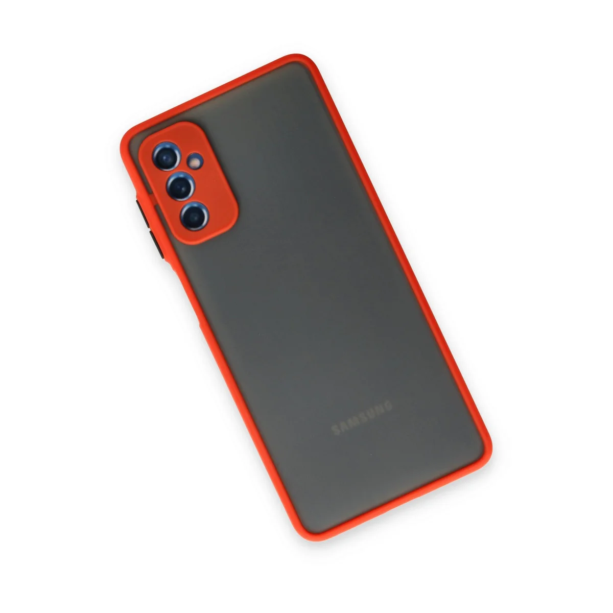 Galaxy M52 5G Kılıf Montreal Silikon Kapak - Kırmızı