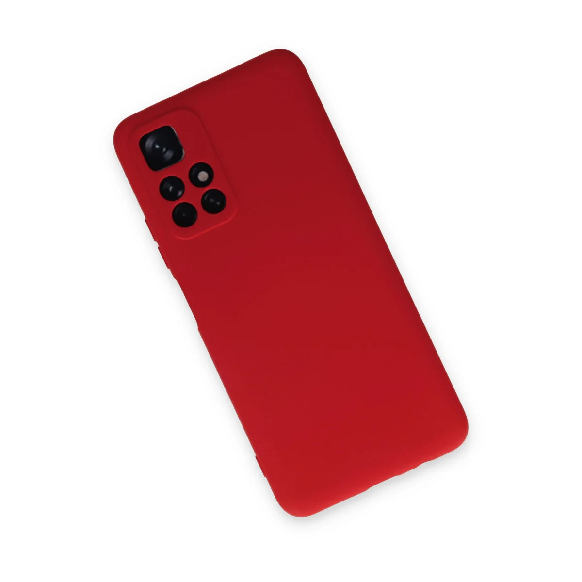 Redmi Note 11T Kılıf Nano içi Kadife Silikon - Kırmızı