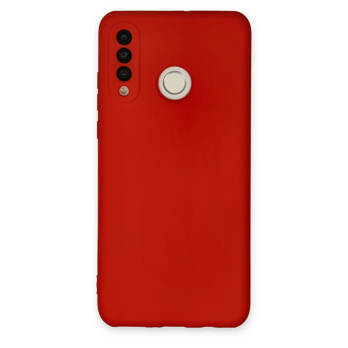 P30 Lite Kılıf Nano içi Kadife Silikon - Kırmızı
