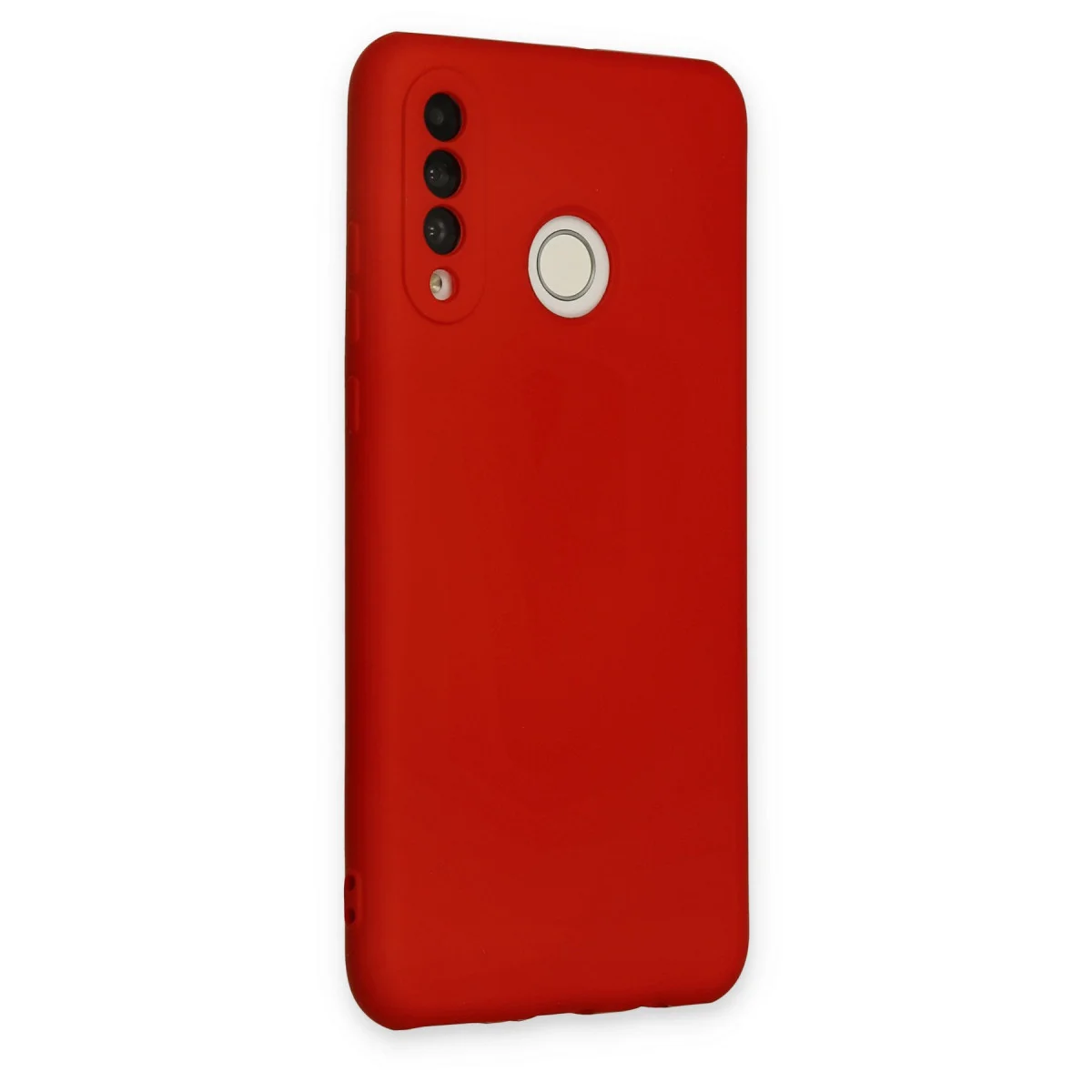 P30 Lite Kılıf Nano içi Kadife Silikon - Kırmızı