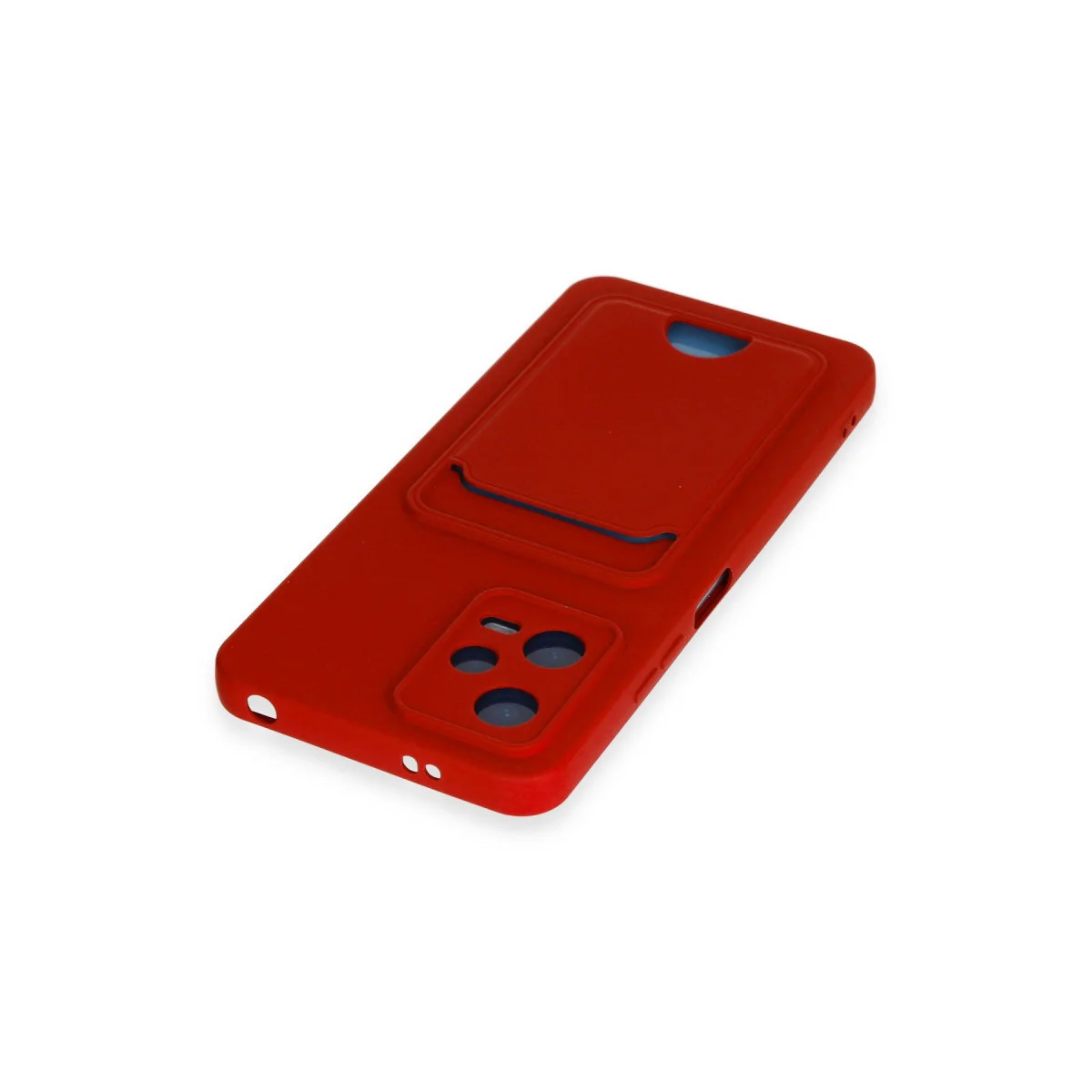 Redmi Note 12 4G Kılıf Kelvin Kartvizitli Silikon - Kırmızı