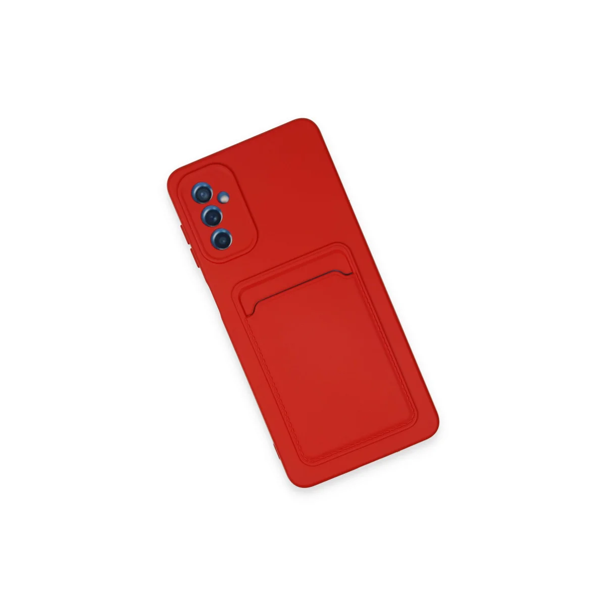 Galaxy A14 4G Kılıf Kelvin Kartvizitli Silikon - Kırmızı