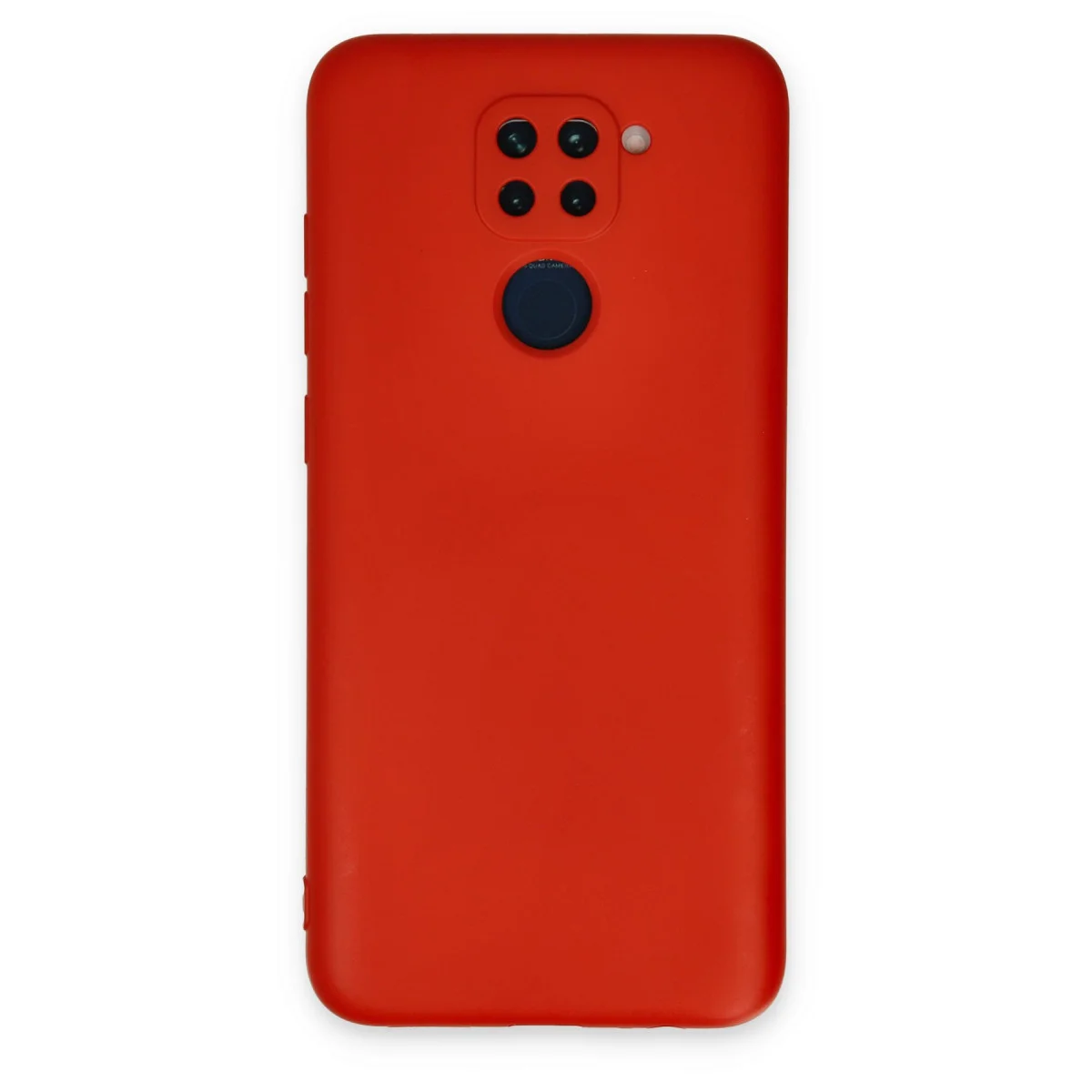 Redmi Note 9 Kılıf Nano içi Kadife Silikon - Kırmızı