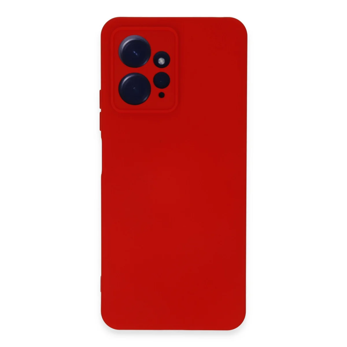 Redmi Note 12 4G Kılıf Nano içi Kadife Silikon - Kırmızı