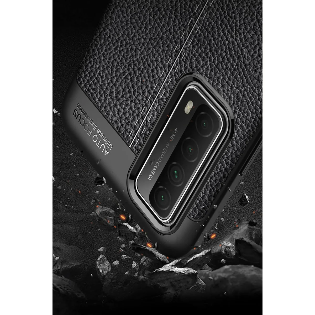 P Smart 2021 Kılıf Auto Focus Kapak - Kırmızı