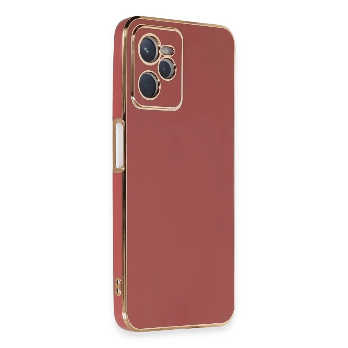 Realme C35 Kılıf Volet Silikon - Kırmızı