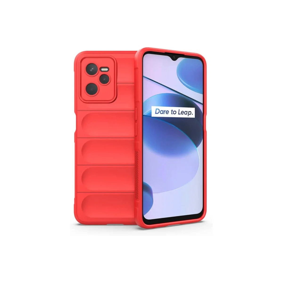 Realme C35 Kılıf Optimum Silikon - Kırmızı