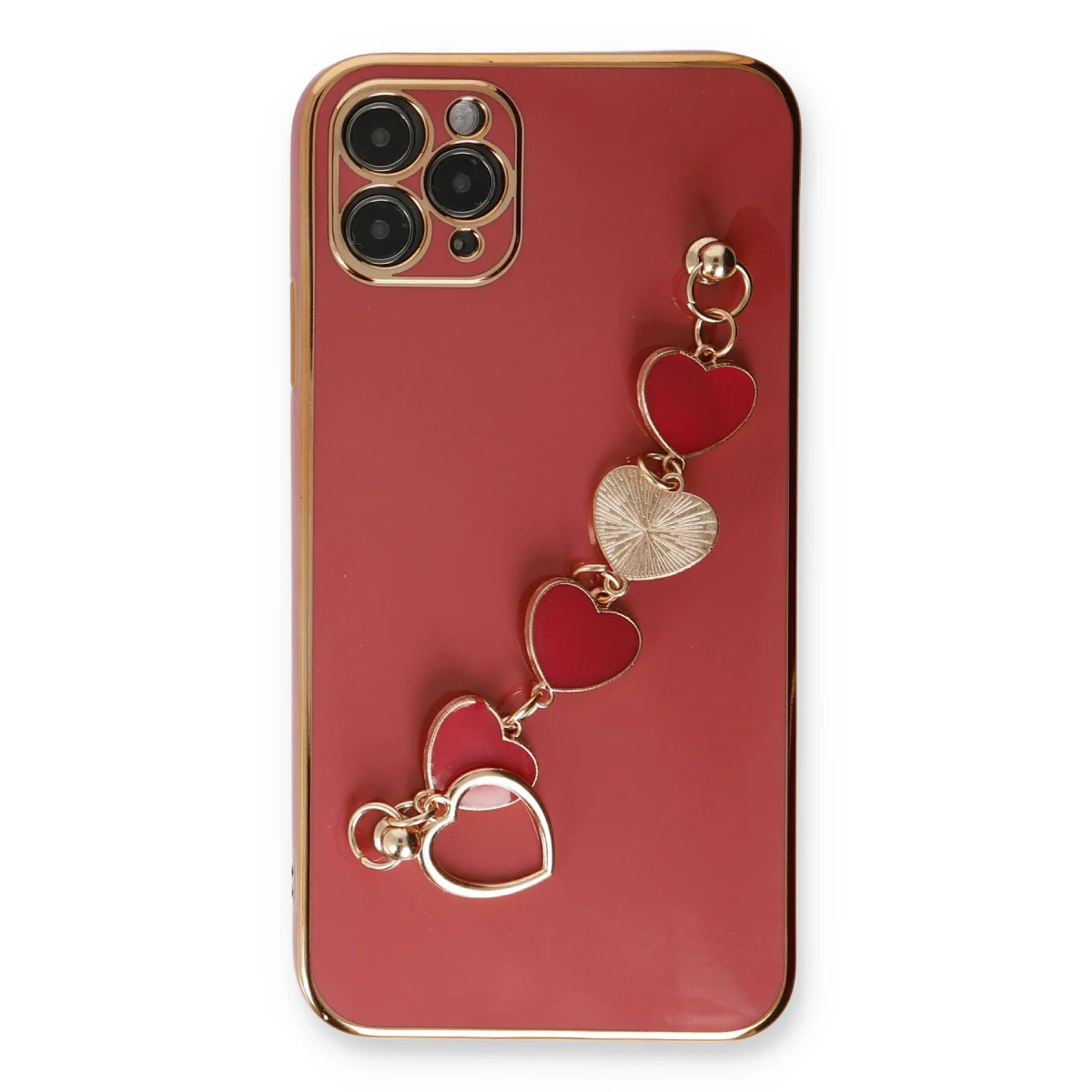 iPhone 11 Pro Kılıf Esila Silikon - Kırmızı