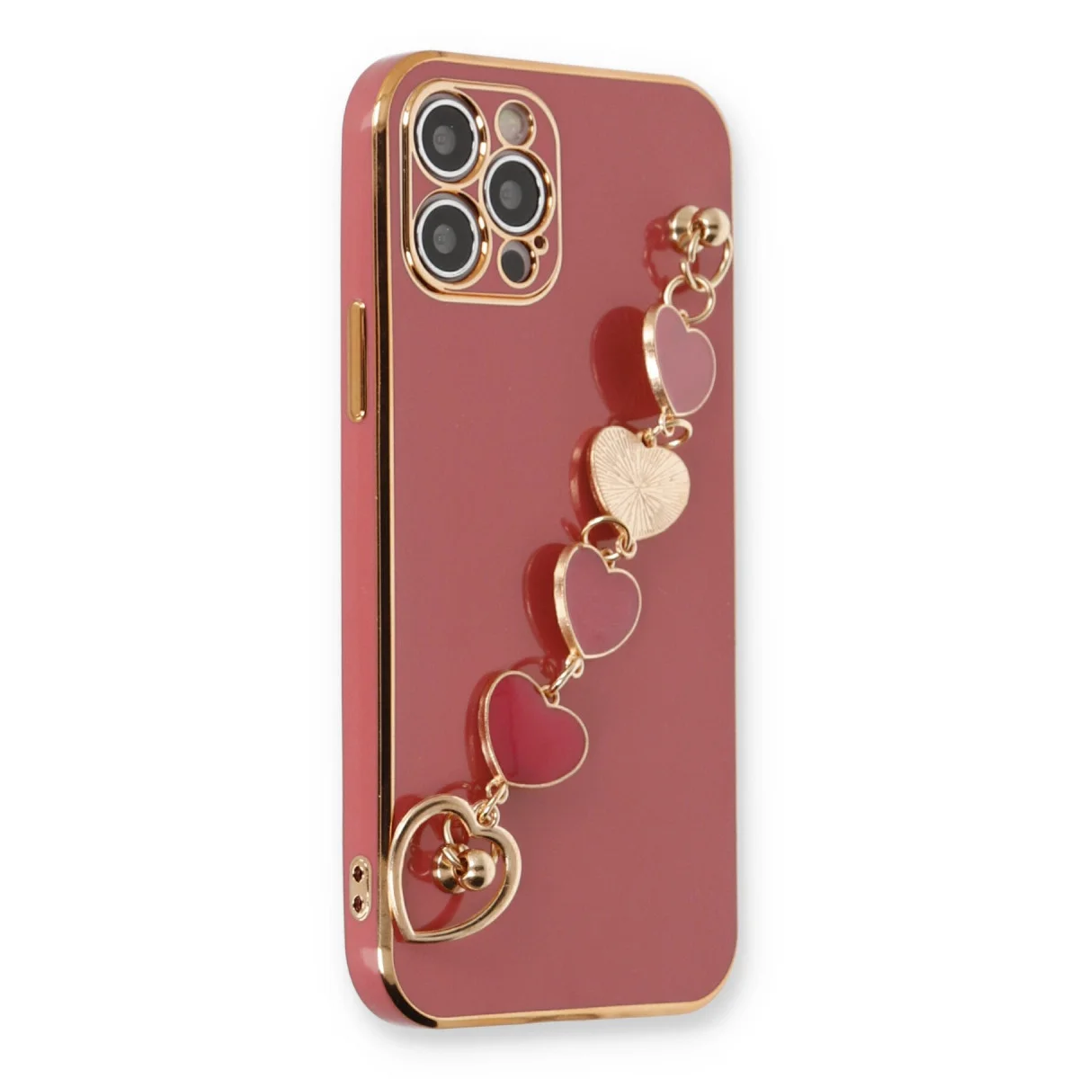 iPhone 12 Pro Kılıf Esila Silikon - Kırmızı